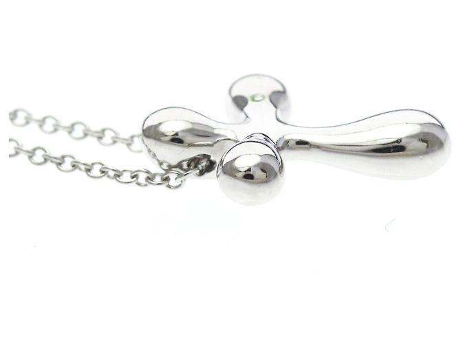 Tiffany & Co Collana Tiffany Cross in platino Argento - vista 5