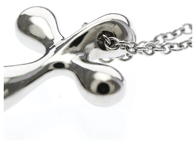 Tiffany & Co Collana Tiffany Cross in platino Argento - vista 7