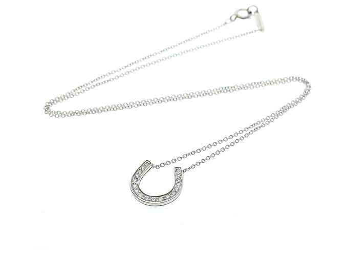 Tiffany & Co Collana Tiffany Horseshoe in Diamanti Argento - vista 16