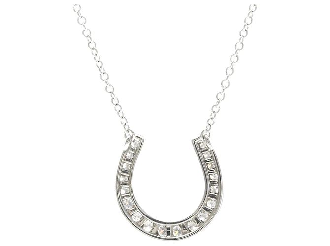 Tiffany & Co Collana Tiffany Horseshoe in Diamanti Argento - vista 2