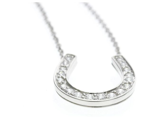 Tiffany & Co Collana Tiffany Horseshoe in Diamanti Argento - vista 4