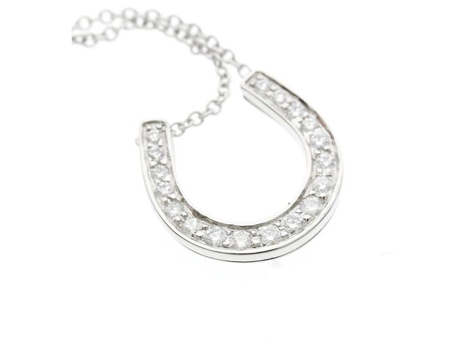 Tiffany & Co Collana Tiffany Horseshoe in Diamanti Argento - vista 7