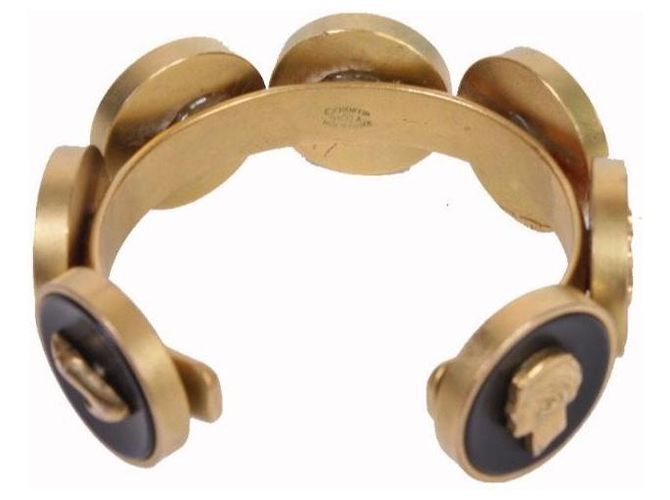 Bracciale rigido Chanel Camélia, N°5 e testa di leone Nero D'oro - vista 5