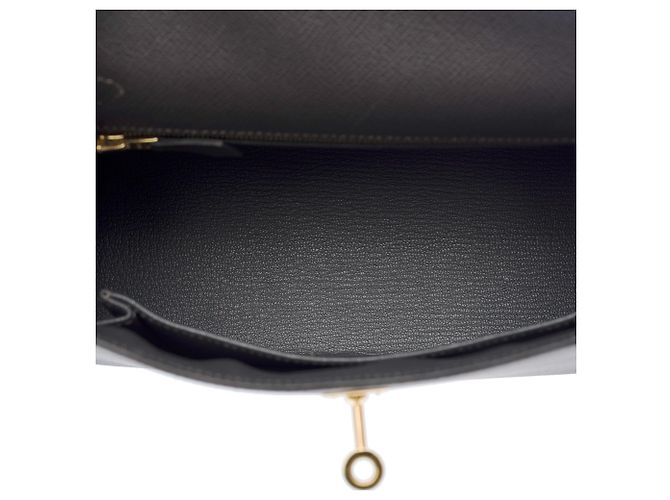Hermès Borsa HERMES Kelly 25 in Pelle Grigia - 103628 Grigio - vista 9