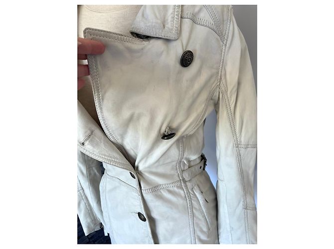 Oakwood Chaqueta de cuero blanco - vista 2