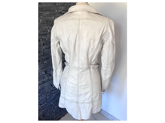 Oakwood Chaqueta de cuero blanco - vista 5