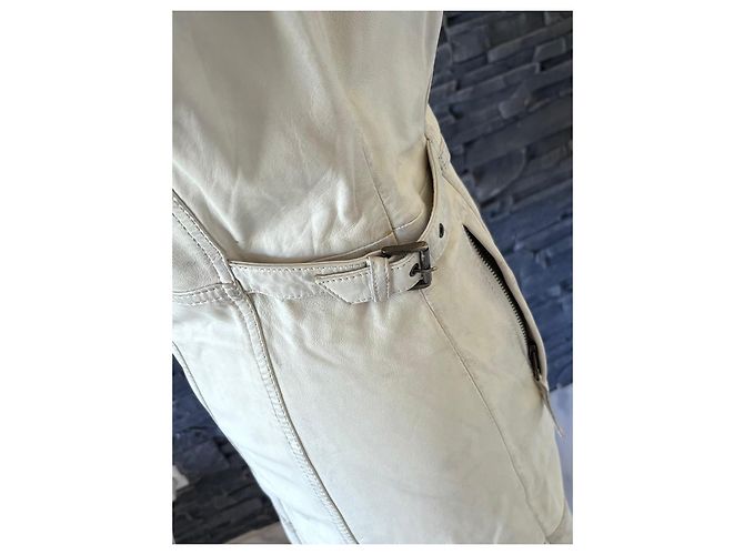 Oakwood Chaqueta de cuero blanco - vista 7