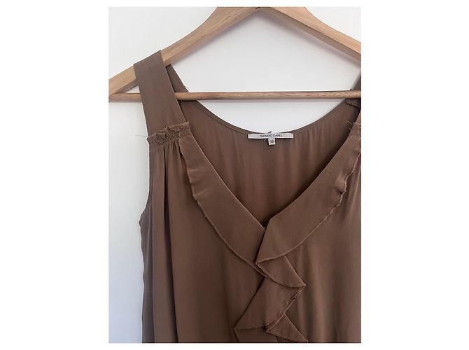 Gerard Darel Mono de seda marrón Castaño - vista 2