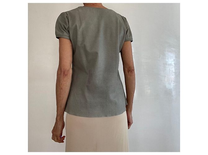 Stouls Camiseta de piel de cordero perforada - Gris verde Verde claro - vista 10