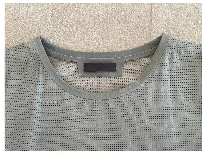 Stouls Camiseta de piel de cordero perforada - Gris verde Verde claro - vista 11