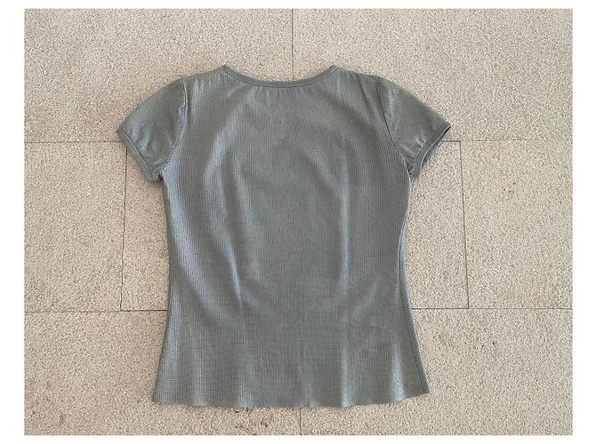 Stouls Camiseta de piel de cordero perforada - Gris verde Verde claro - vista 2