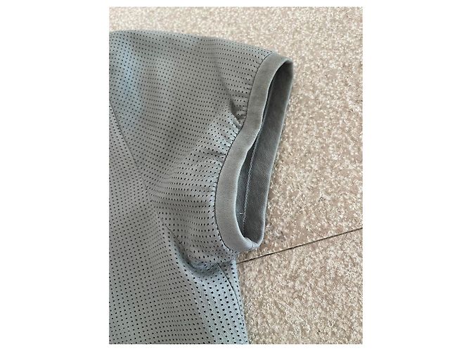 Stouls Camiseta de piel de cordero perforada - Gris verde Verde claro - vista 5