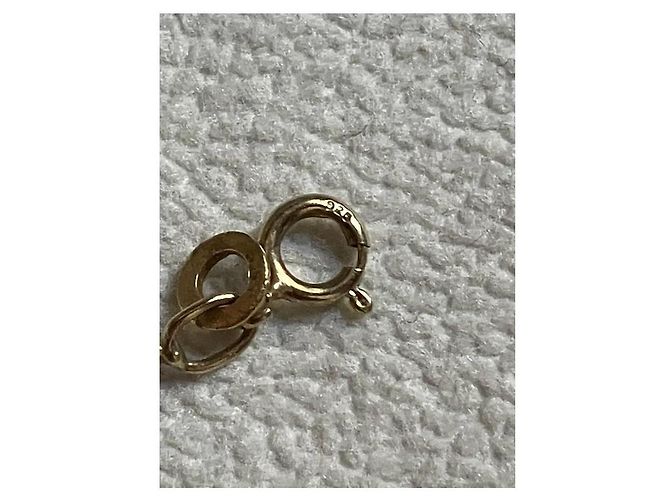 Autre Marque Collana Placcata Oro con Pendente a Croce e Zirconi Blu D'oro - vista 10