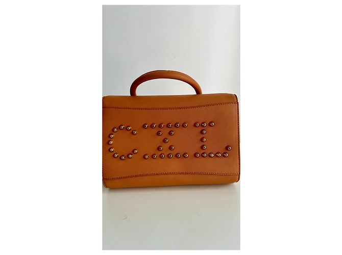 Borsa a mano Christian Lacroix in pelle marrone - vista 5