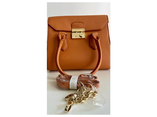 Borsa a mano Christian Lacroix in pelle marrone - vista 7