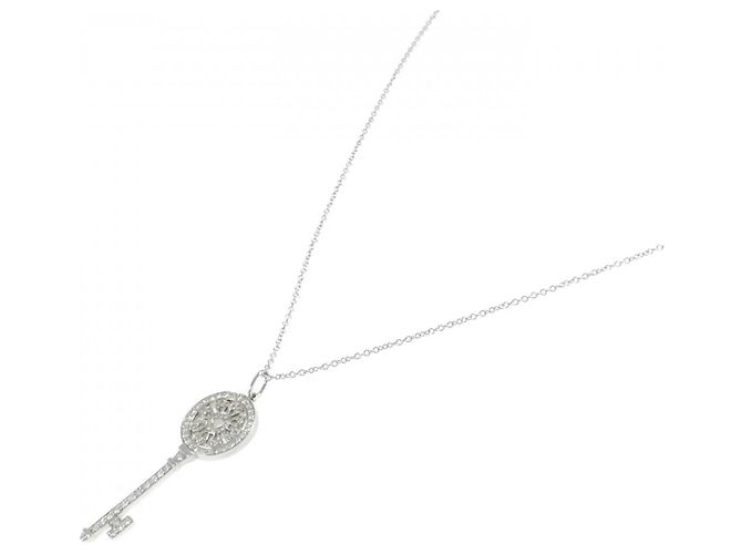 Tiffany & Co Colar Tiffany Petal Key em platina e diamantes Prata - vista 2