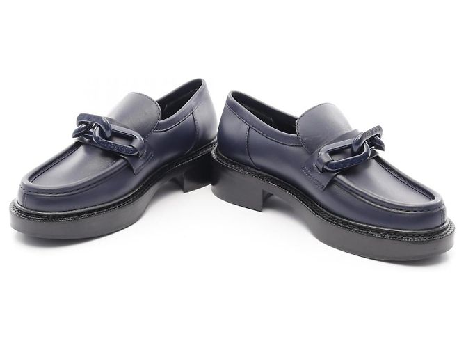 Mocassini in pelle Louis Vuitton Academy Line Blu Blu navy - vista 3
