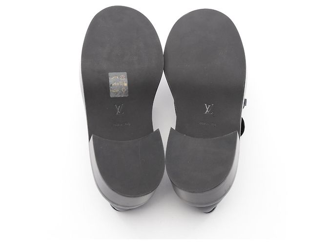 Mocassini in pelle Louis Vuitton Academy Line Blu Blu navy - vista 4