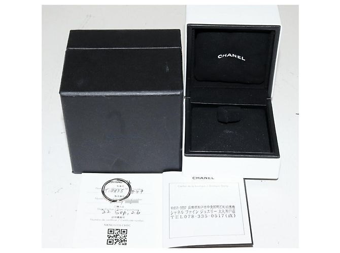 Timeless Chanel Camelia Pt950 Diamond Ring Size 8 Silber - Ansicht 3