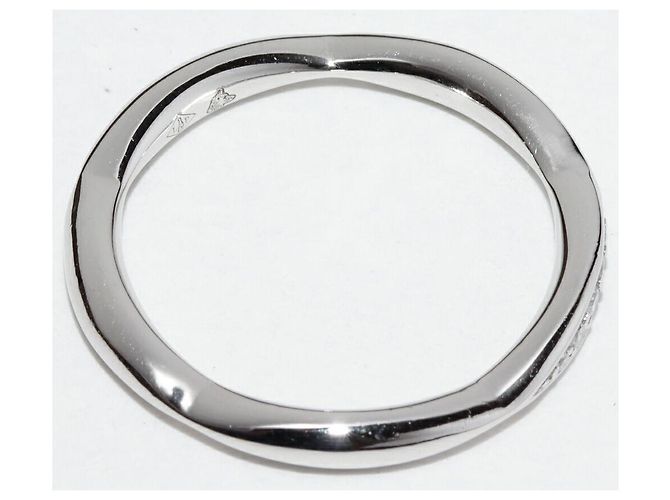 Timeless Chanel Camelia Pt950 Diamond Ring Size 8 Silber - Ansicht 4