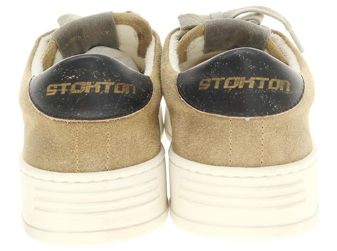 Autre Marque STOKTON Destroy-U Baskets en daim Beige - vue 5