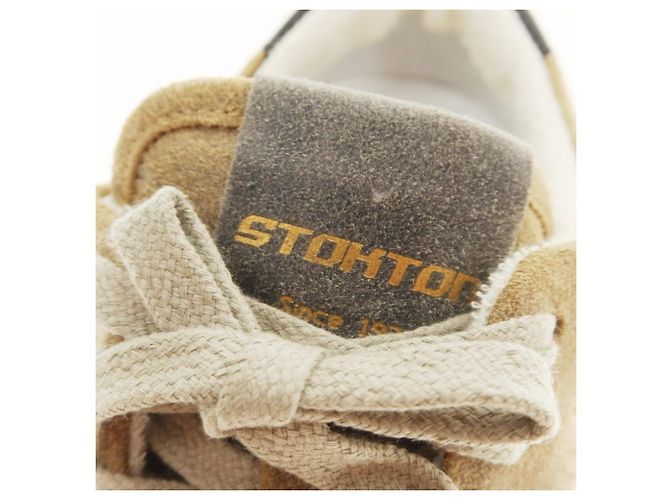 Autre Marque STOKTON Destroy-U Baskets en daim Beige - vue 7