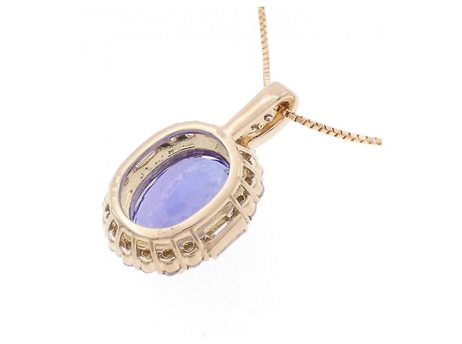 Autre Marque Collana in Tanzanite e Diamanti Au750 Rosa - vista 4
