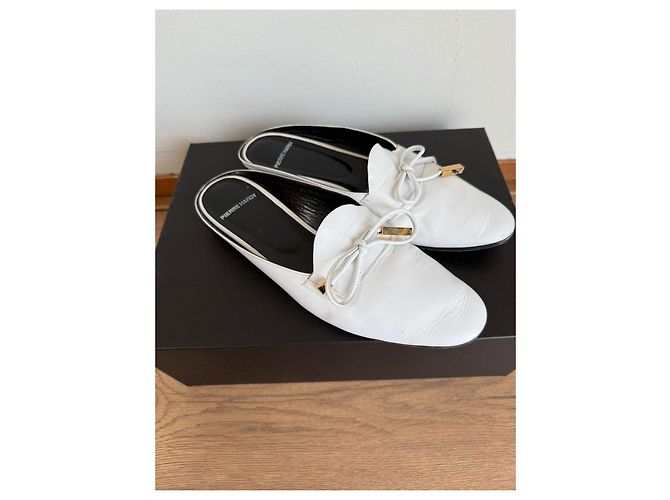 Pierre Hardy Mule in pelle bianca Bianco - vista 10
