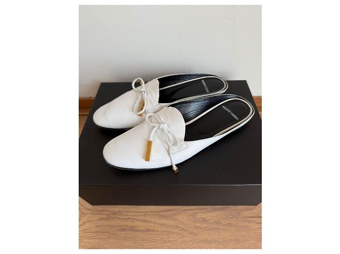 Pierre Hardy Mule in pelle bianca Bianco - vista 11
