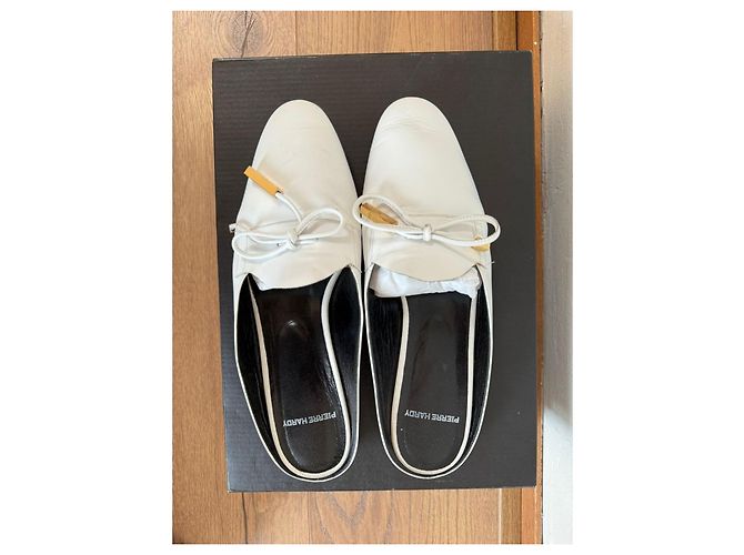 Pierre Hardy Mule in pelle bianca Bianco - vista 2
