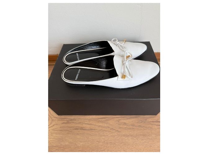 Pierre Hardy Mule in pelle bianca Bianco - vista 7