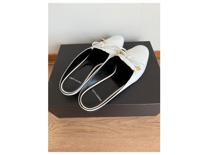 Pierre Hardy Mule in pelle bianca Bianco - vista 8