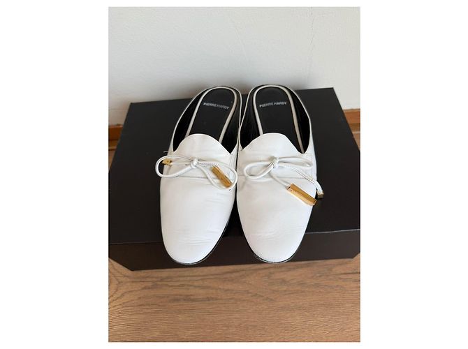 Pierre Hardy Mule in pelle bianca Bianco - vista 9