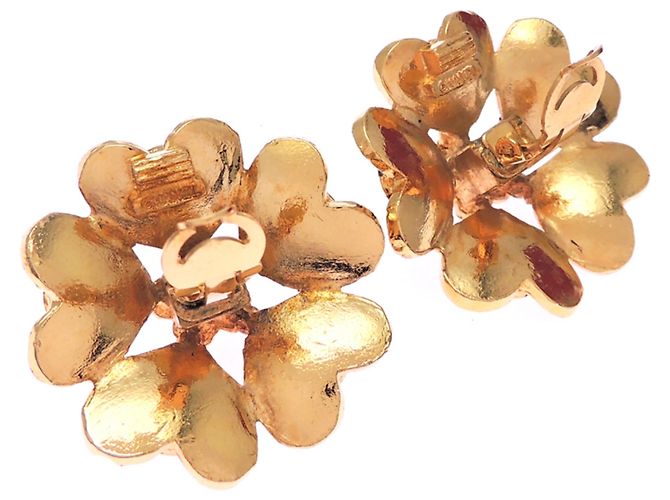 Chanel Black and Gold Clip Earrings Golden - view 4