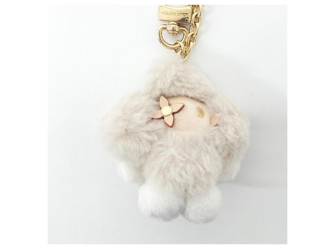 Charm per borsa Louis Vuitton My Vivienne Chain Bianco D'oro Grigio - vista 2