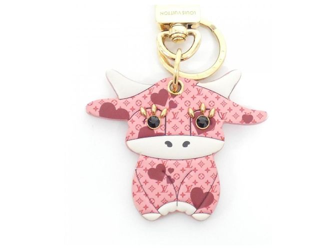 Portachiavi LV Rodeo Louis Vuitton Rosa D'oro - vista 2