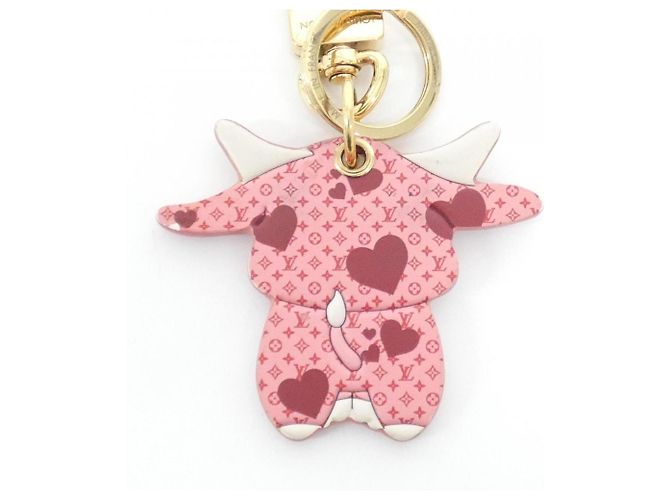Portachiavi LV Rodeo Louis Vuitton Rosa D'oro - vista 3