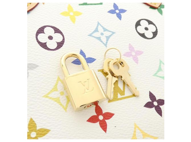 Borsa Louis Vuitton Multicolor OnTheGo PM Bianco - vista 3