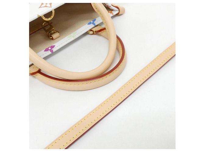 Borsa Louis Vuitton Multicolor OnTheGo PM Bianco - vista 4