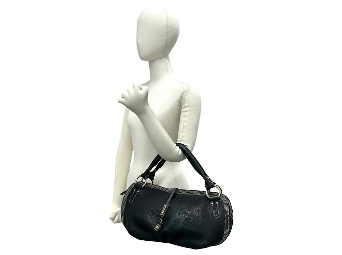 Céline Mini borsa Boston in pelle Celine Bitter Sweet Triomphe Logo Hardware Nero - vista 2