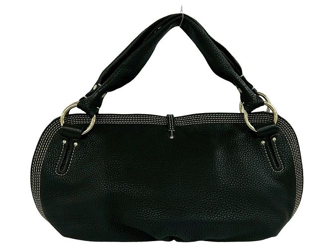 Céline Mini borsa Boston in pelle Celine Bitter Sweet Triomphe Logo Hardware Nero - vista 3