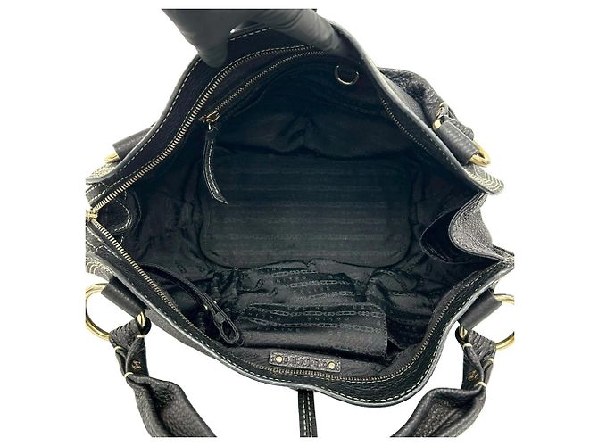Céline Mini borsa Boston in pelle Celine Bitter Sweet Triomphe Logo Hardware Nero - vista 9