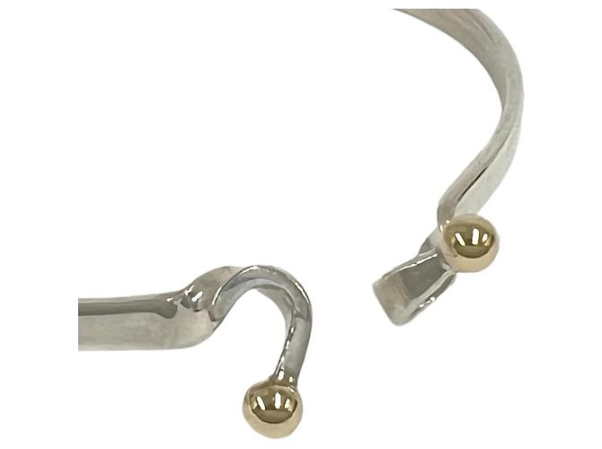 Tiffany & Co Bracciale rigido Tiffany Double Hook Argento D'oro - vista 4
