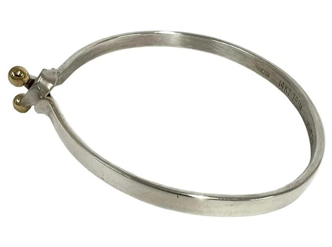 Tiffany & Co Bracciale rigido Tiffany Double Hook Argento D'oro - vista 5