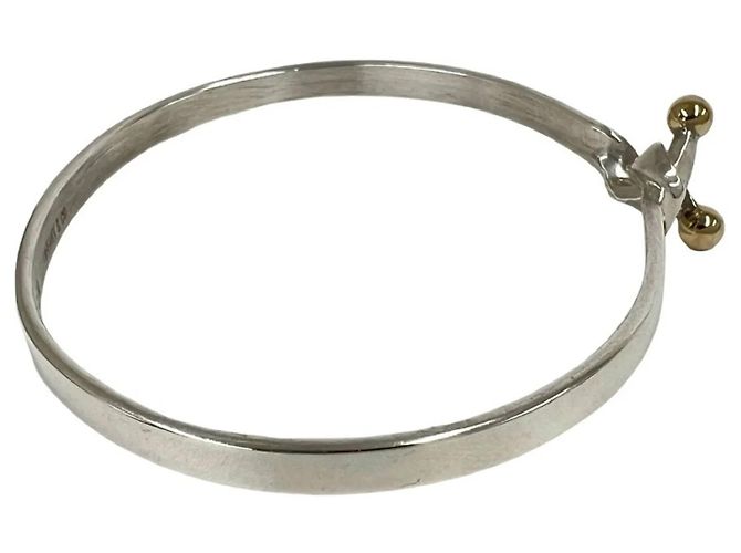 Tiffany & Co Bracciale rigido Tiffany Double Hook Argento D'oro - vista 6