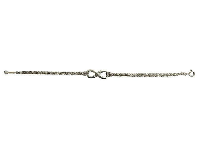 Tiffany & Co Bracciale Tiffany Infinity Double Chain Argento Verde - vista 6