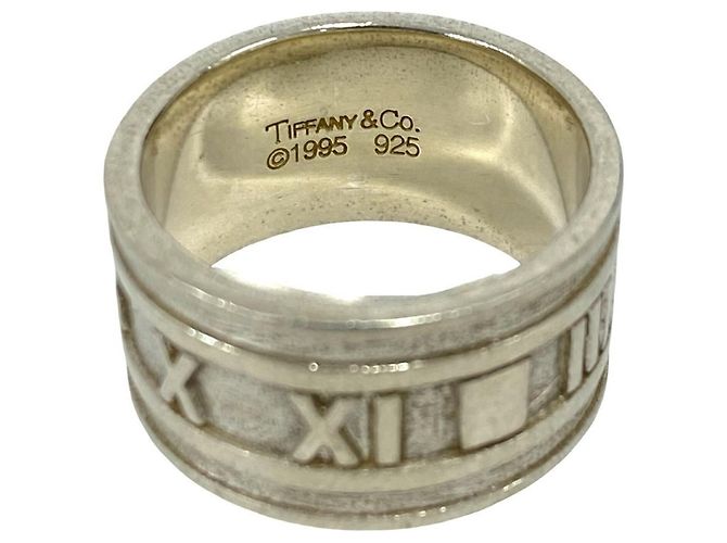 Tiffany & Co Anello Tiffany Vintage Atlas Wide Band Argento - vista 3