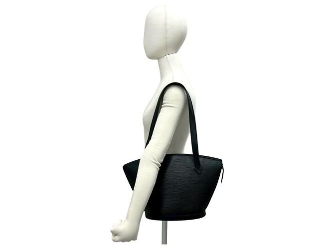 Borsa Tote Louis Vuitton Saint Jacques in pelle Epi Nero - vista 2