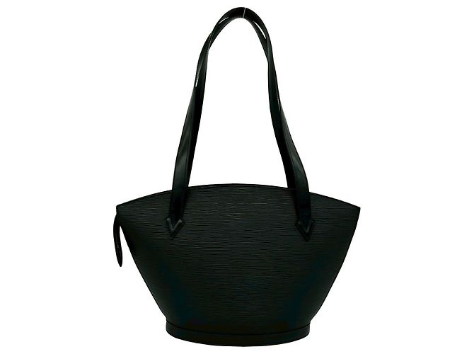 Borsa Tote Louis Vuitton Saint Jacques in pelle Epi Nero - vista 3