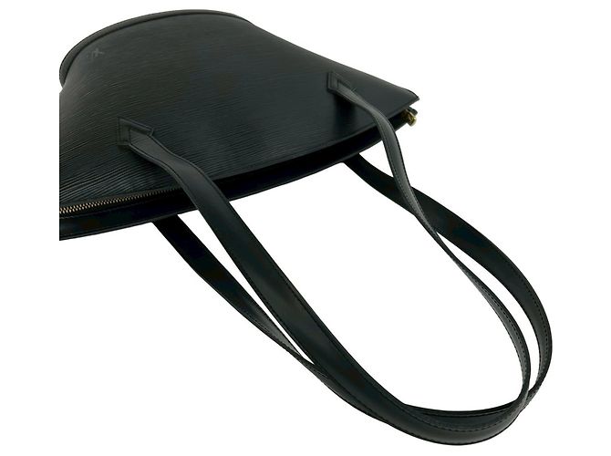 Borsa Tote Louis Vuitton Saint Jacques in pelle Epi Nero - vista 4
